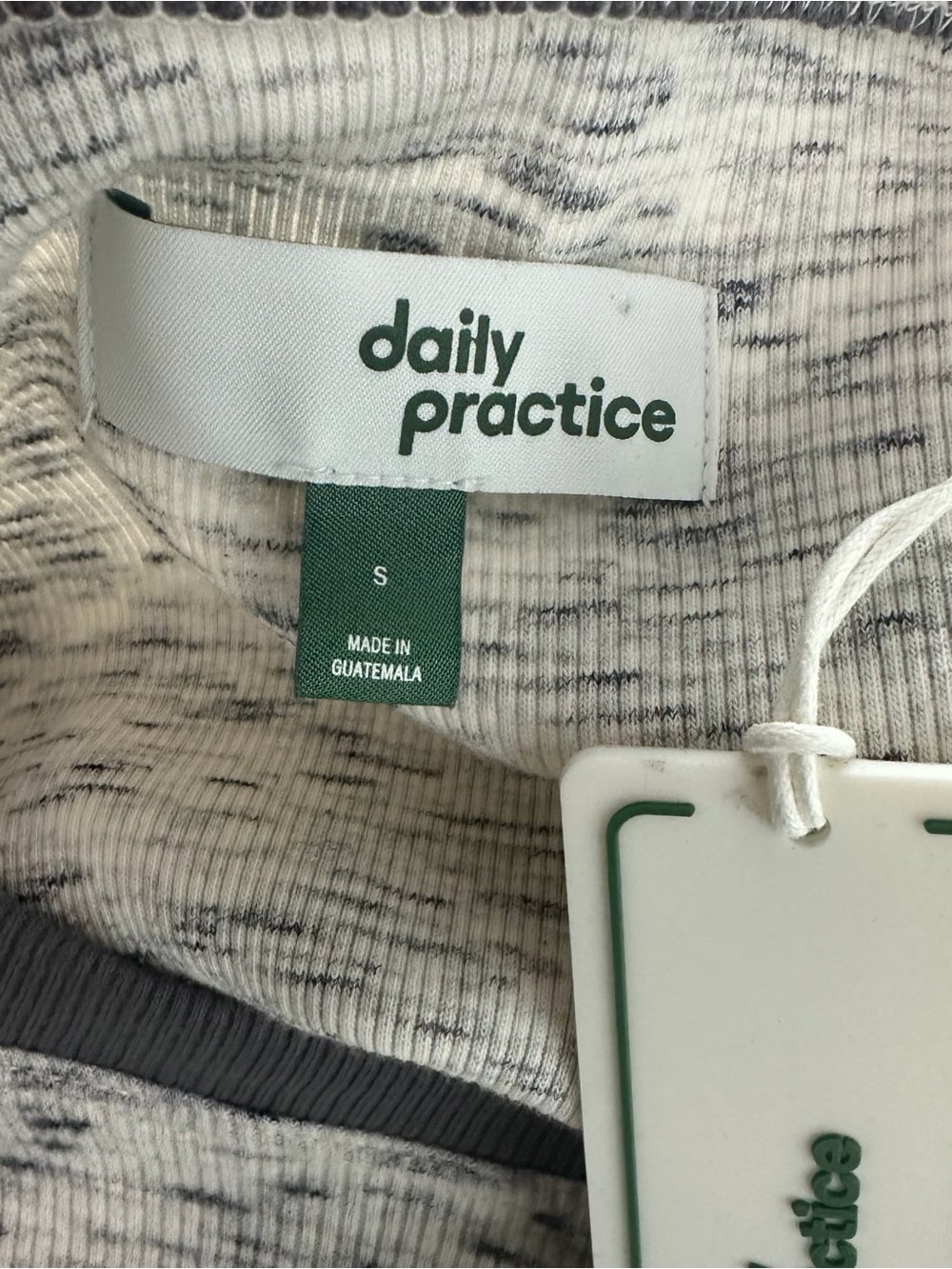 Daily Practice Anthropologie Gray Ribbed Midi Dress Size Small Cutout Back NWT - Picture 5 of 10